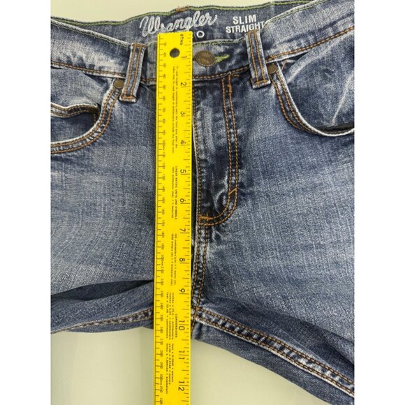 Wrangler Retro Men Jeans Slim Fit Straight Leg 29X33 Rodeo Denim Western Cowboy - Picture 11 of 13